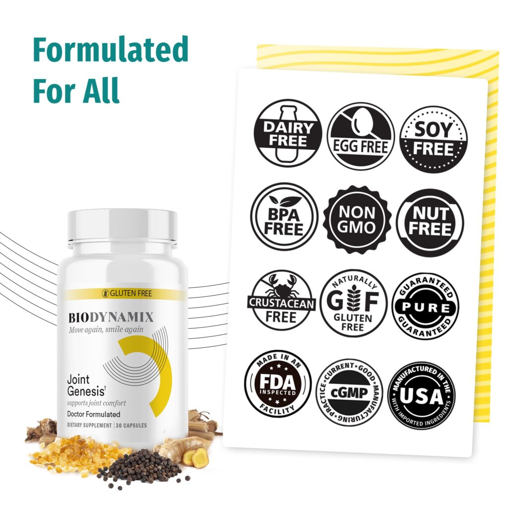 Natural ingredients used in JOINTGEN joint supplement formula
