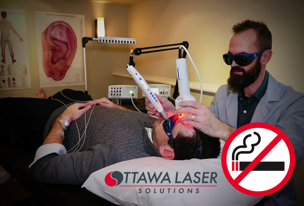 Plataforma do curso de terapia a laser para tabagismo